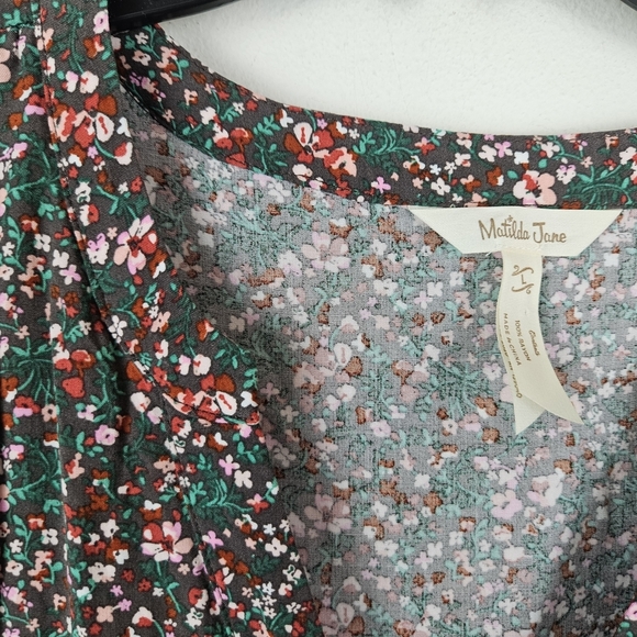 Matilda Jane Long Sleeve Dress Bohemian Prairie Floral Women's Large - Picture 5 of 7